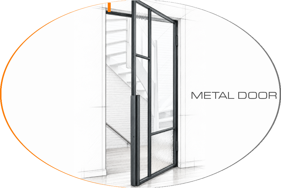 C30 application: metal door